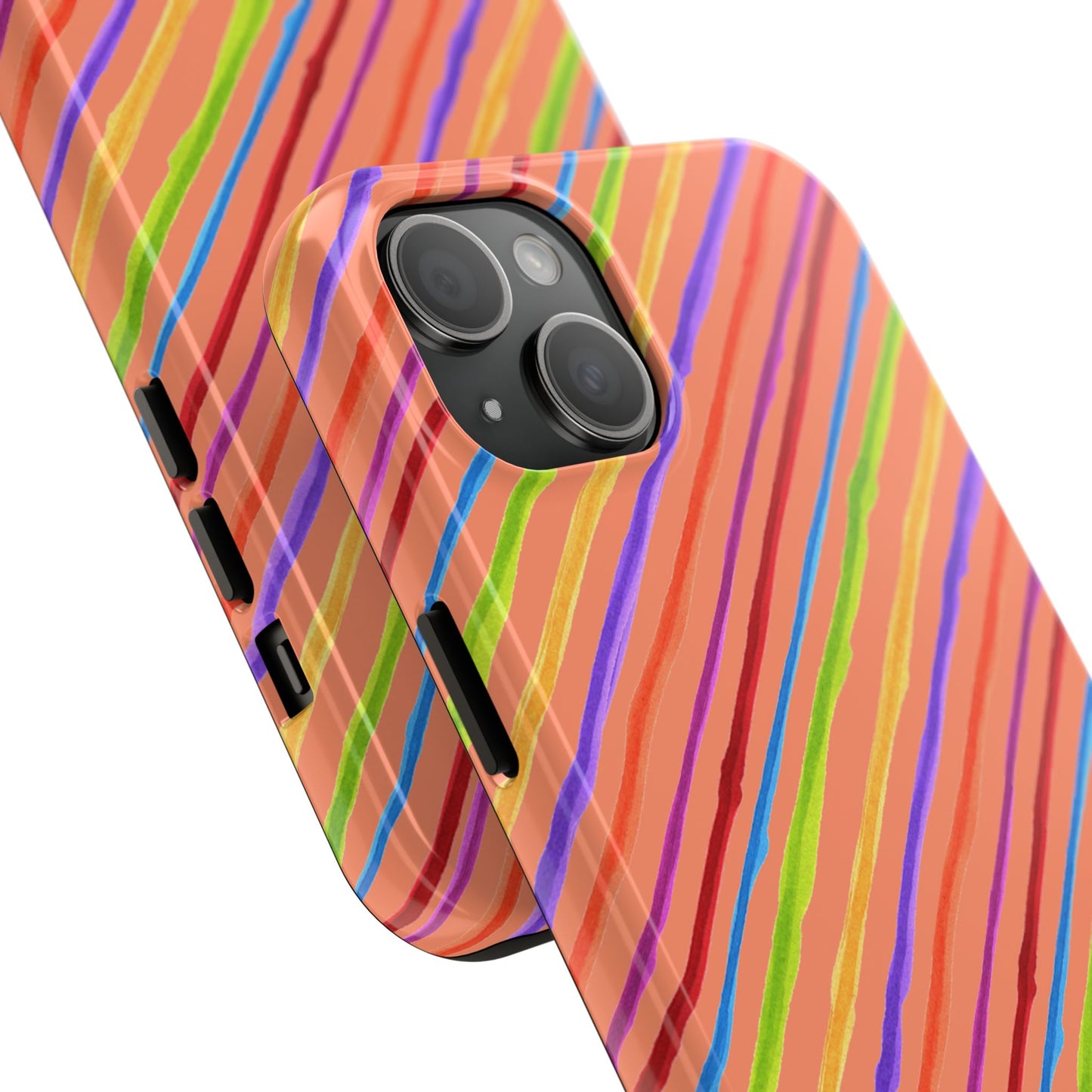 Calico Stripe Orange Phone Case