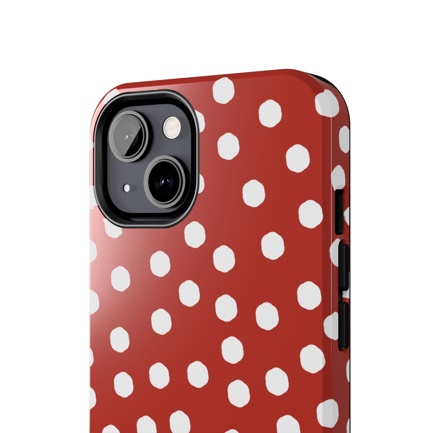 Jumbo Dots Red / White Phone Case