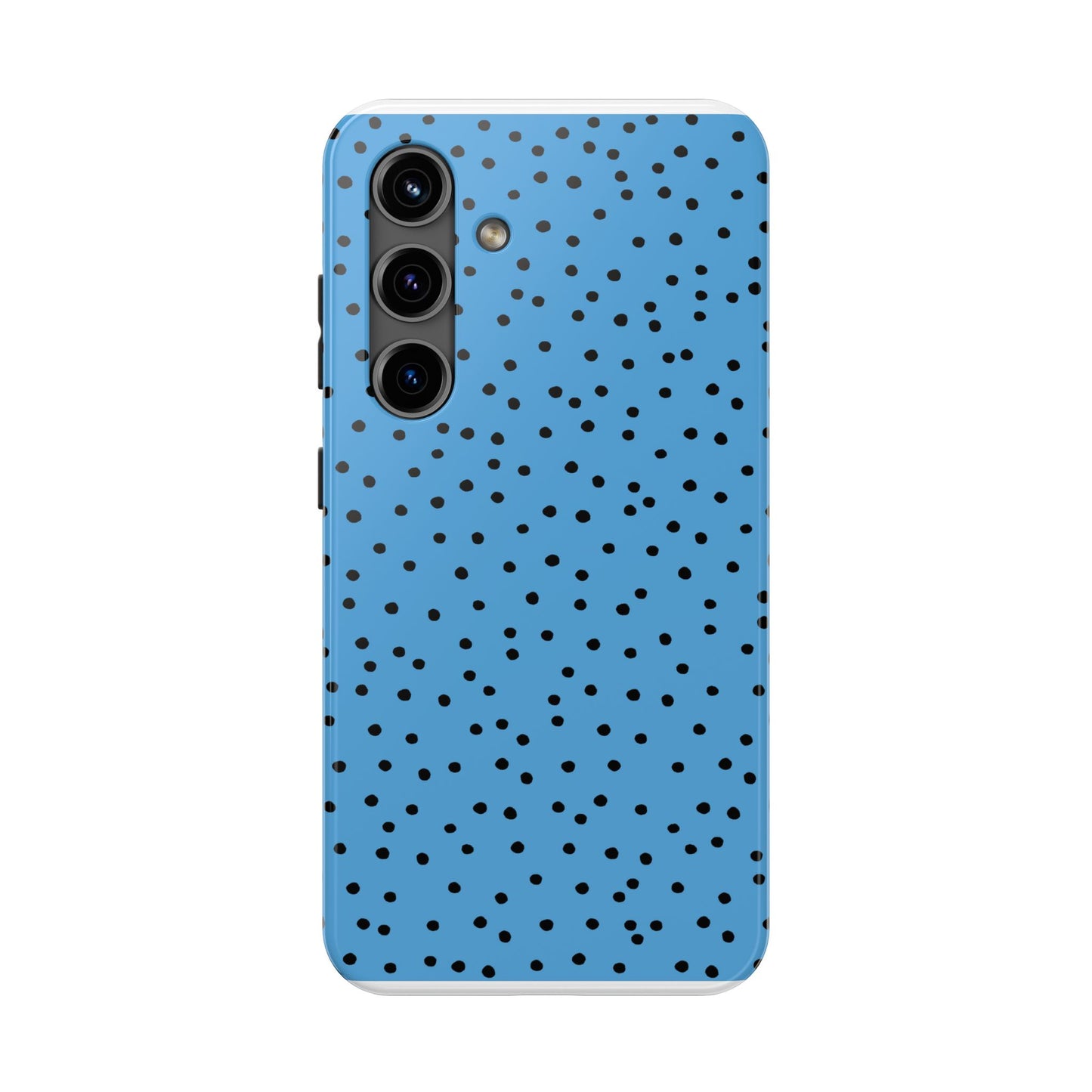 Dinky Dots Turquoise / Black Phone Case