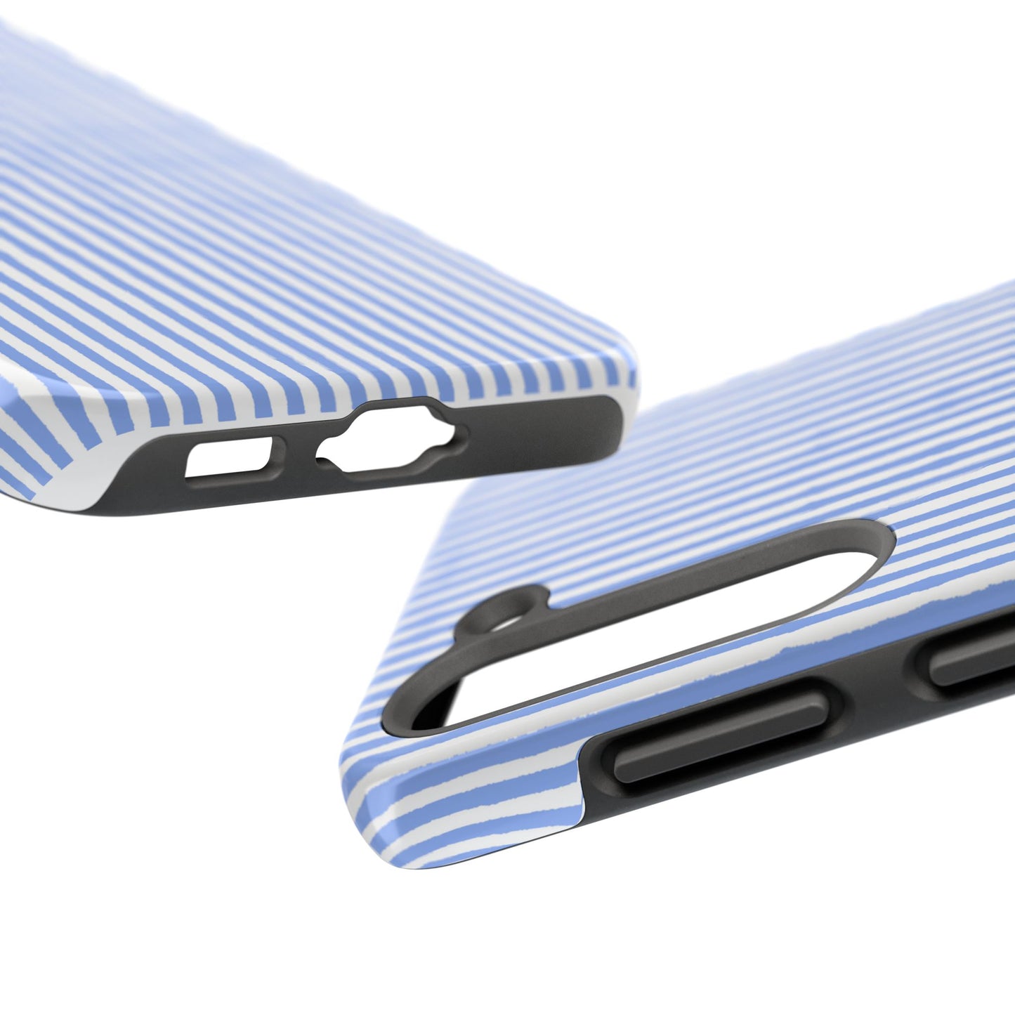 Lazy Stripe Blue / White Phone Case