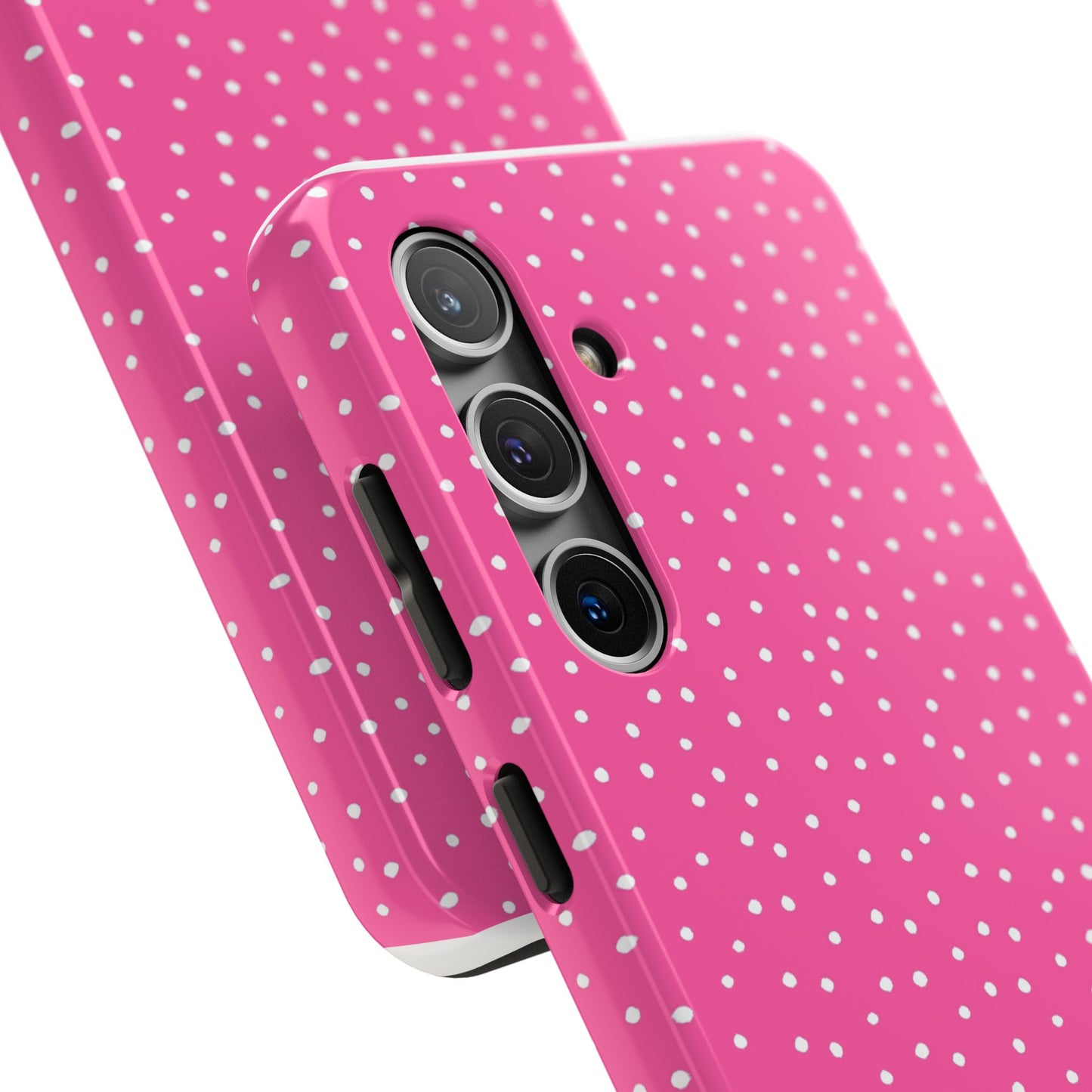 Dinky Dots Bright Pink / White Phone Case