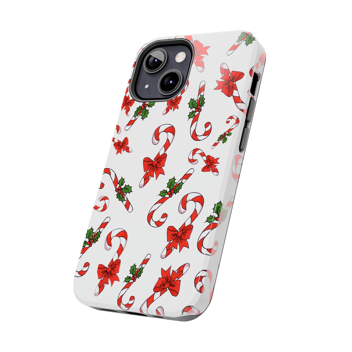 Candy Cane Crowd White Phone Case
