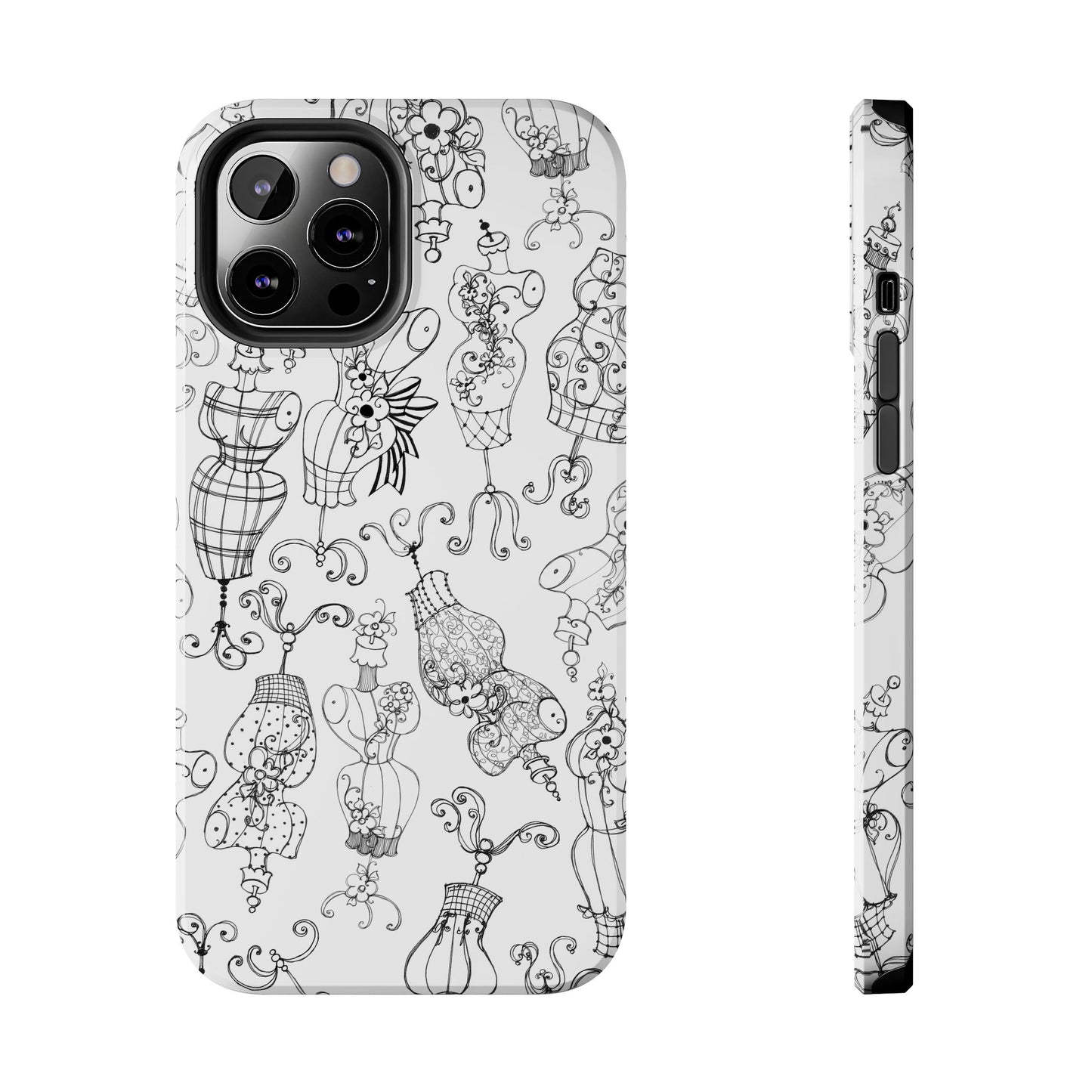 Mannequinique White / Black Phone Case
