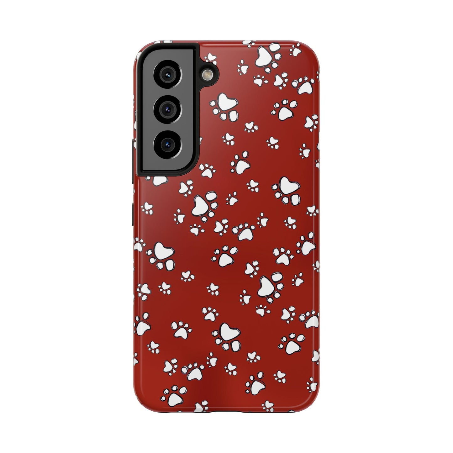 Paw Flakes Red Phone Case