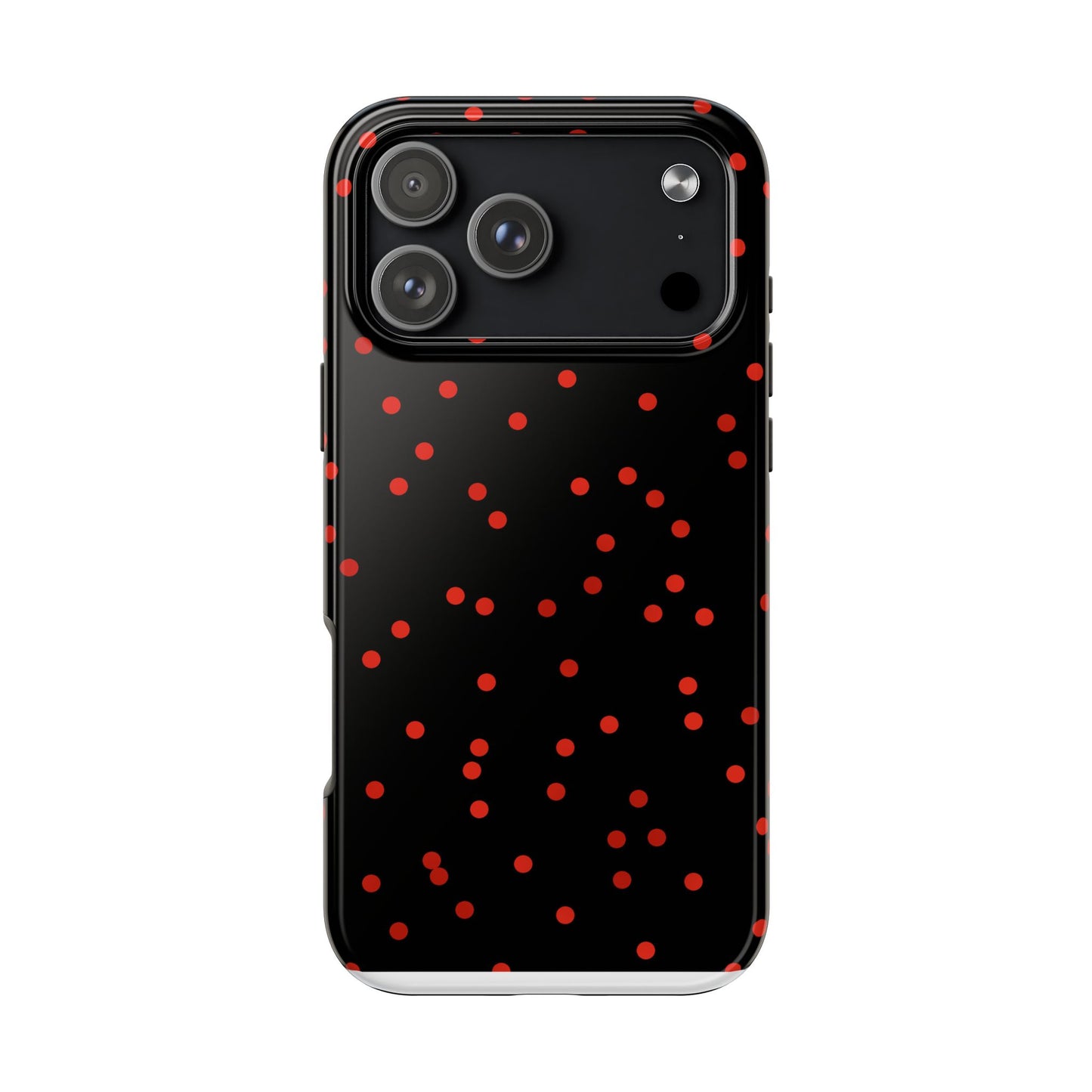 Space Dots Black / Red Phone Case
