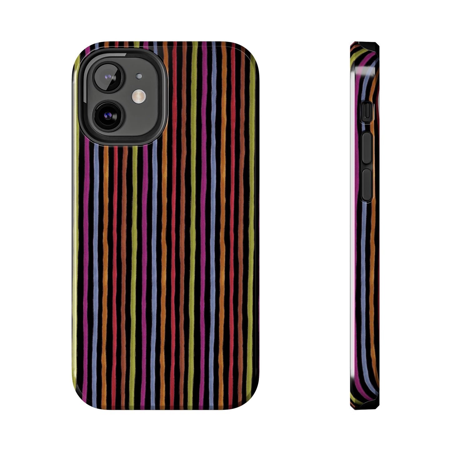 Stripe Black Phone Case