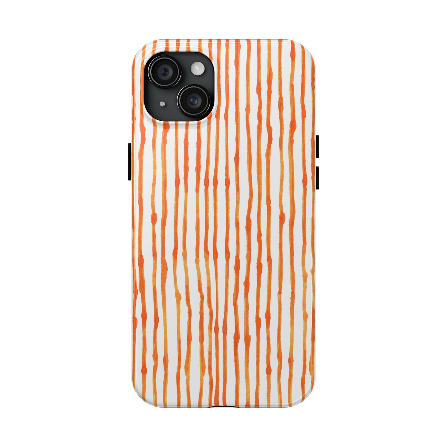 Faux Seersucker Orange / White Phone Case