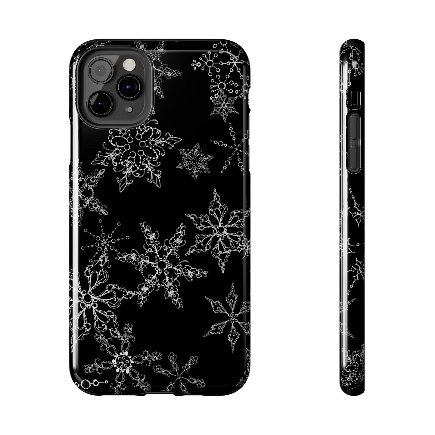 Random Flakes Black Phone Case