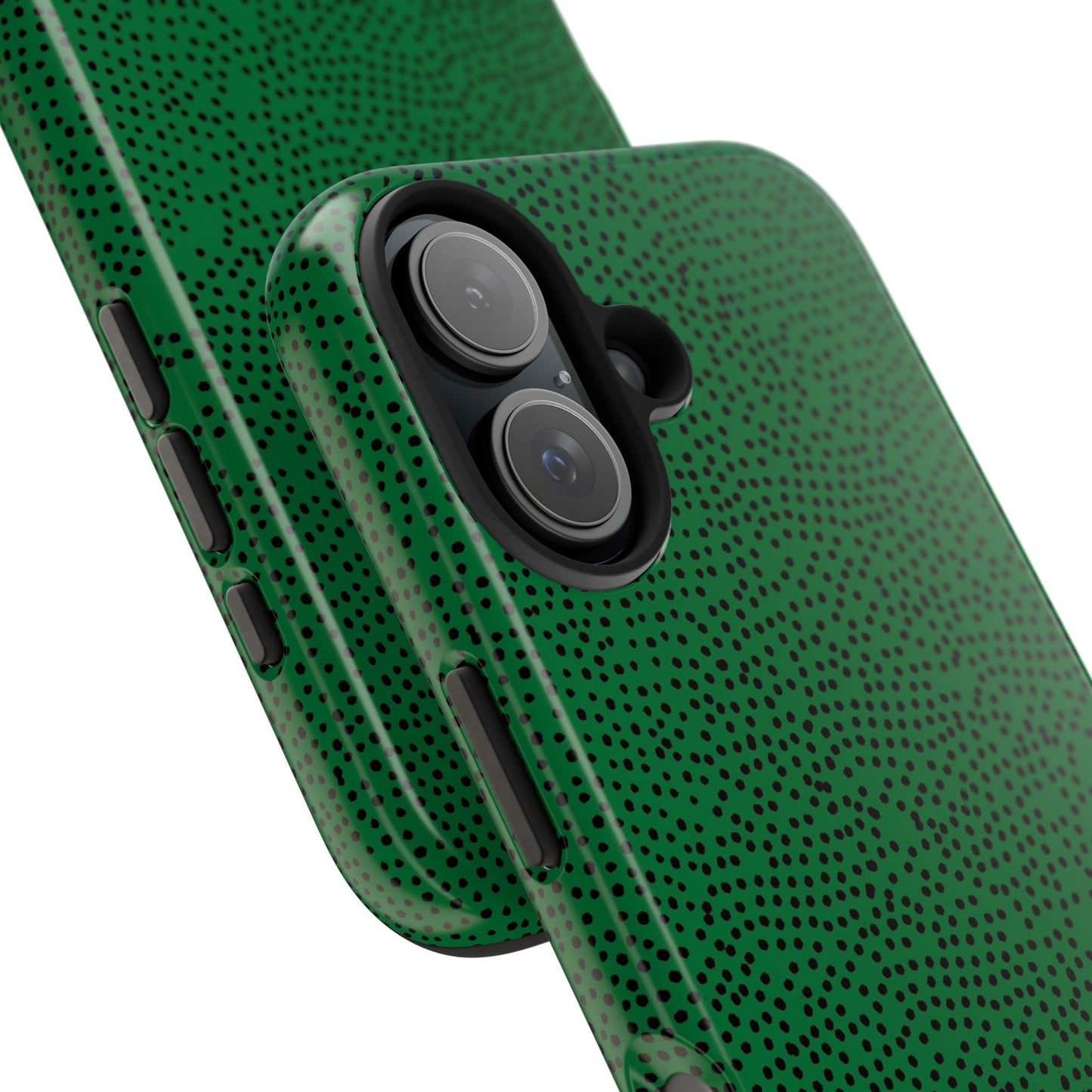 Mini Dot Green / Black Phone Case