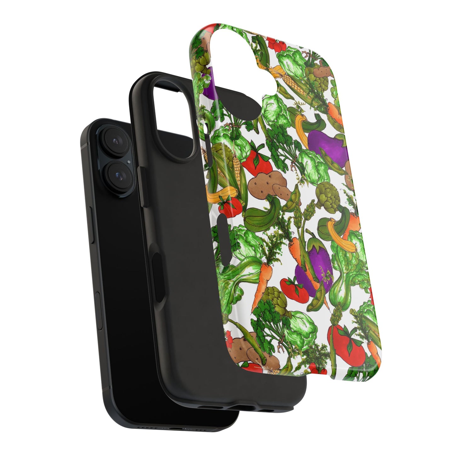 Veggie Jungle White Phone Case