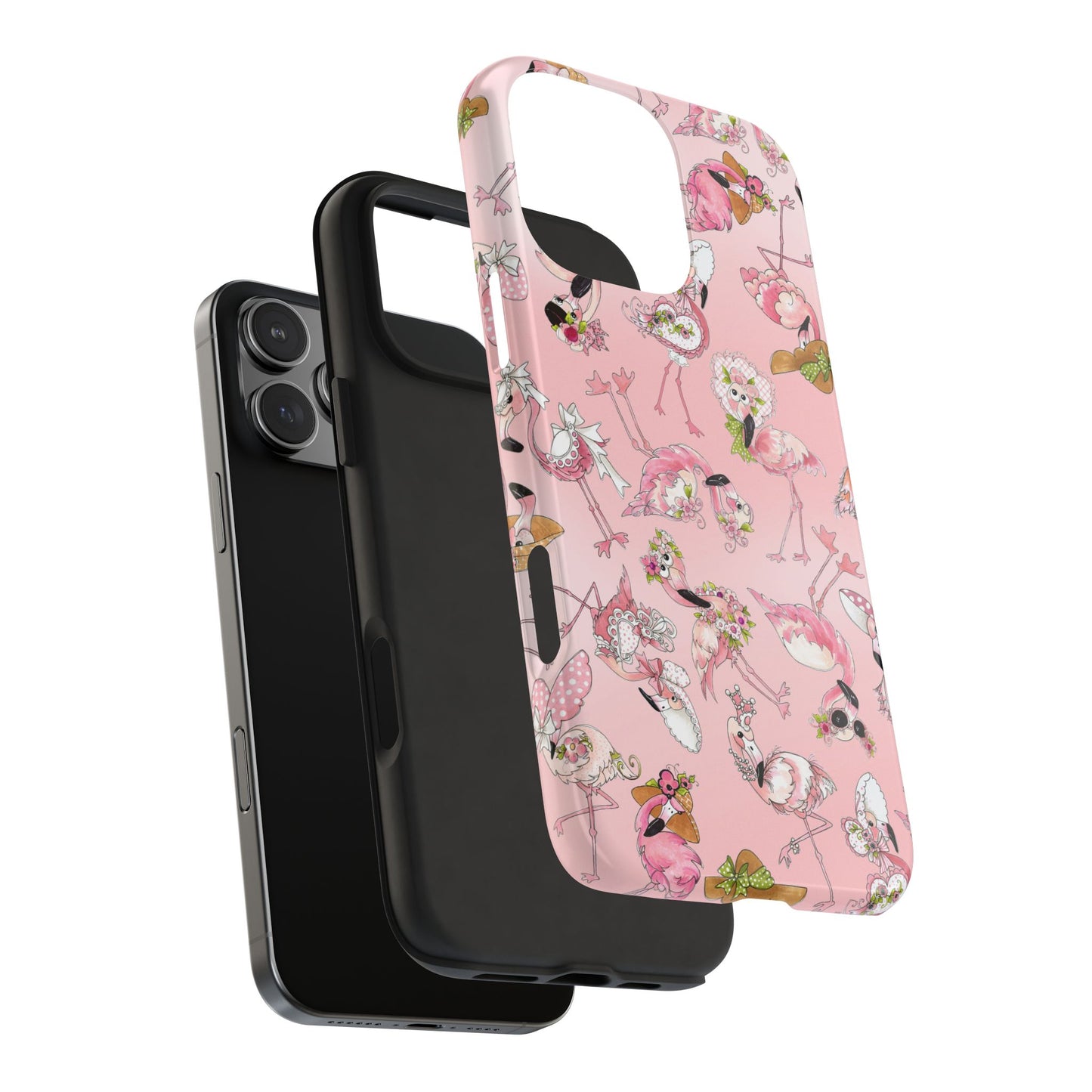 Tossed Flams Pink Phone Case