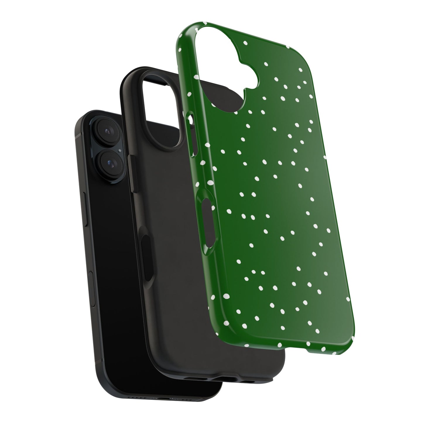 Dinky Dots Green / White Phone Case