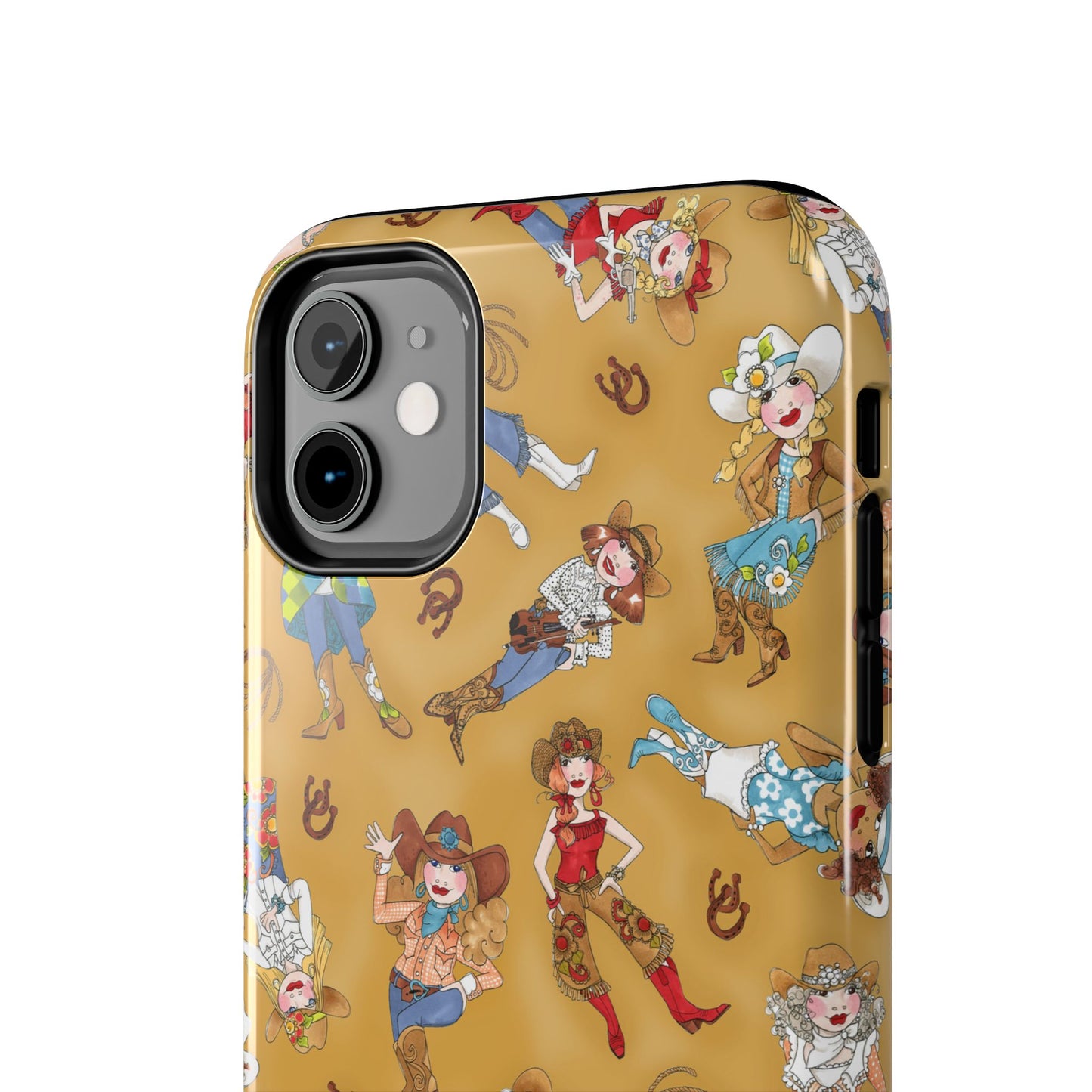 Tossed Cowgirls Tan Phone Case