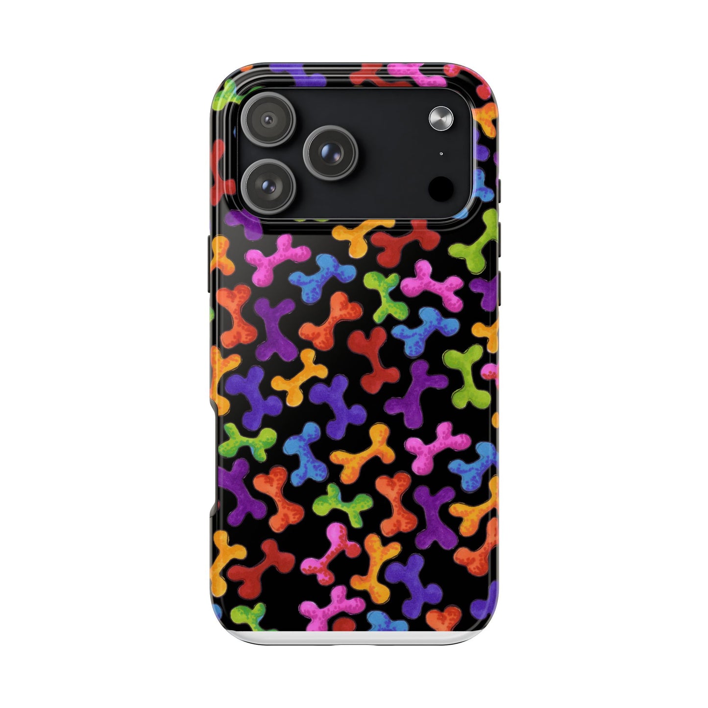 Fancy Bones Black / Multi Phone Case
