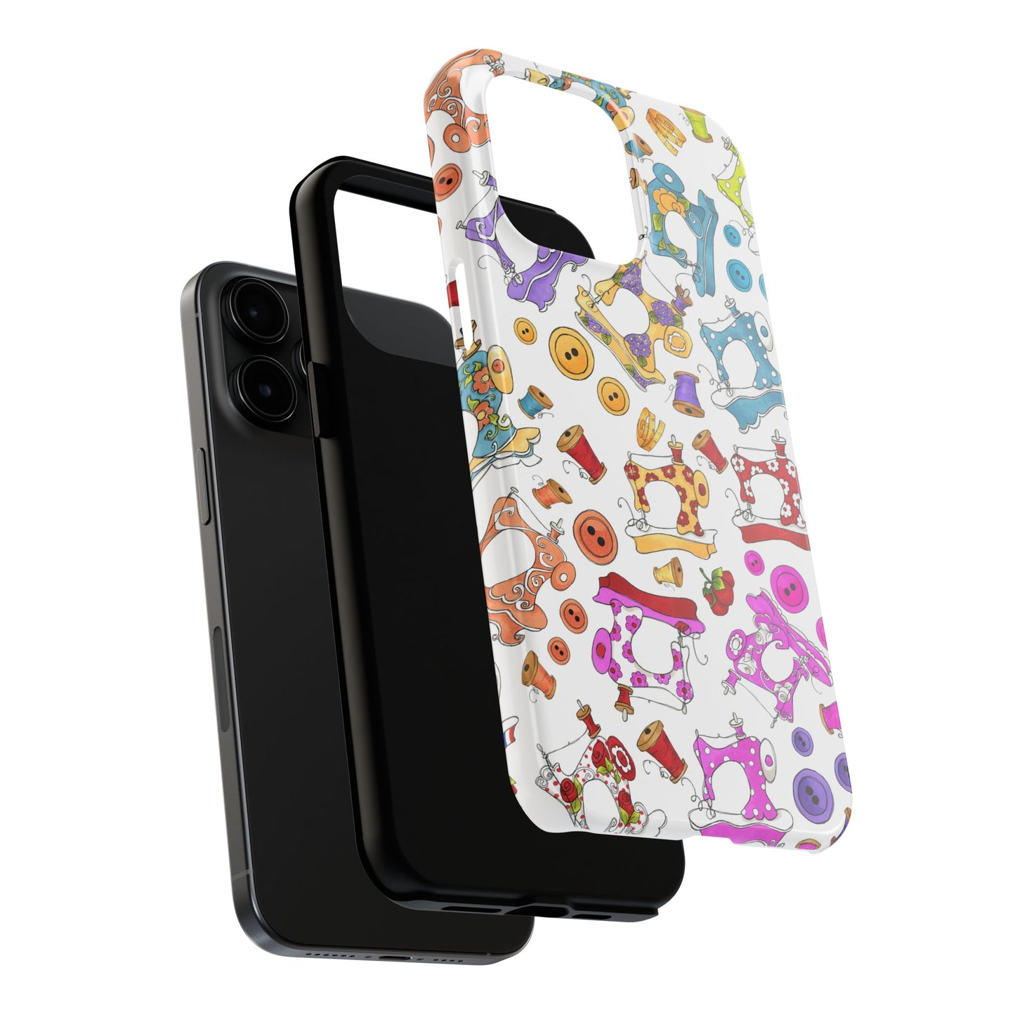 Sew Assorted White Phone Case