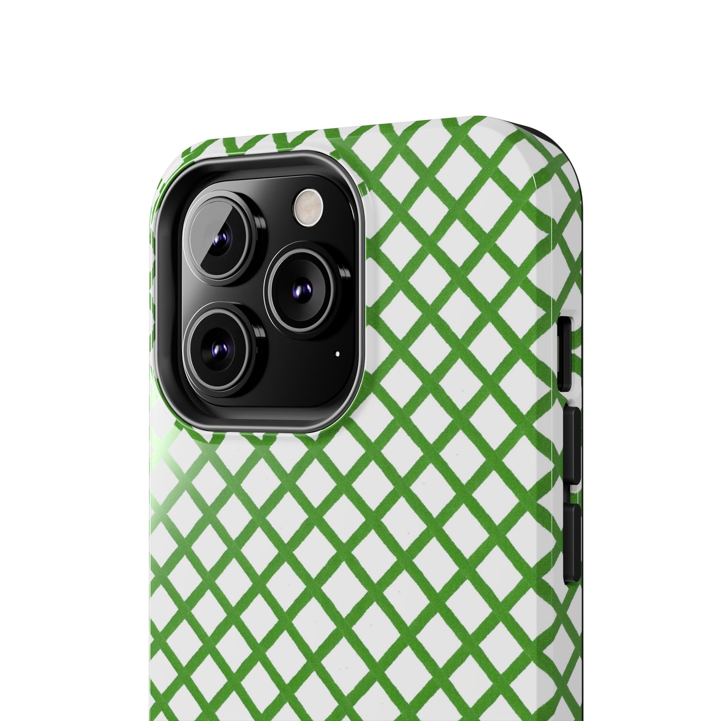 Trellis White / Green Phone Case