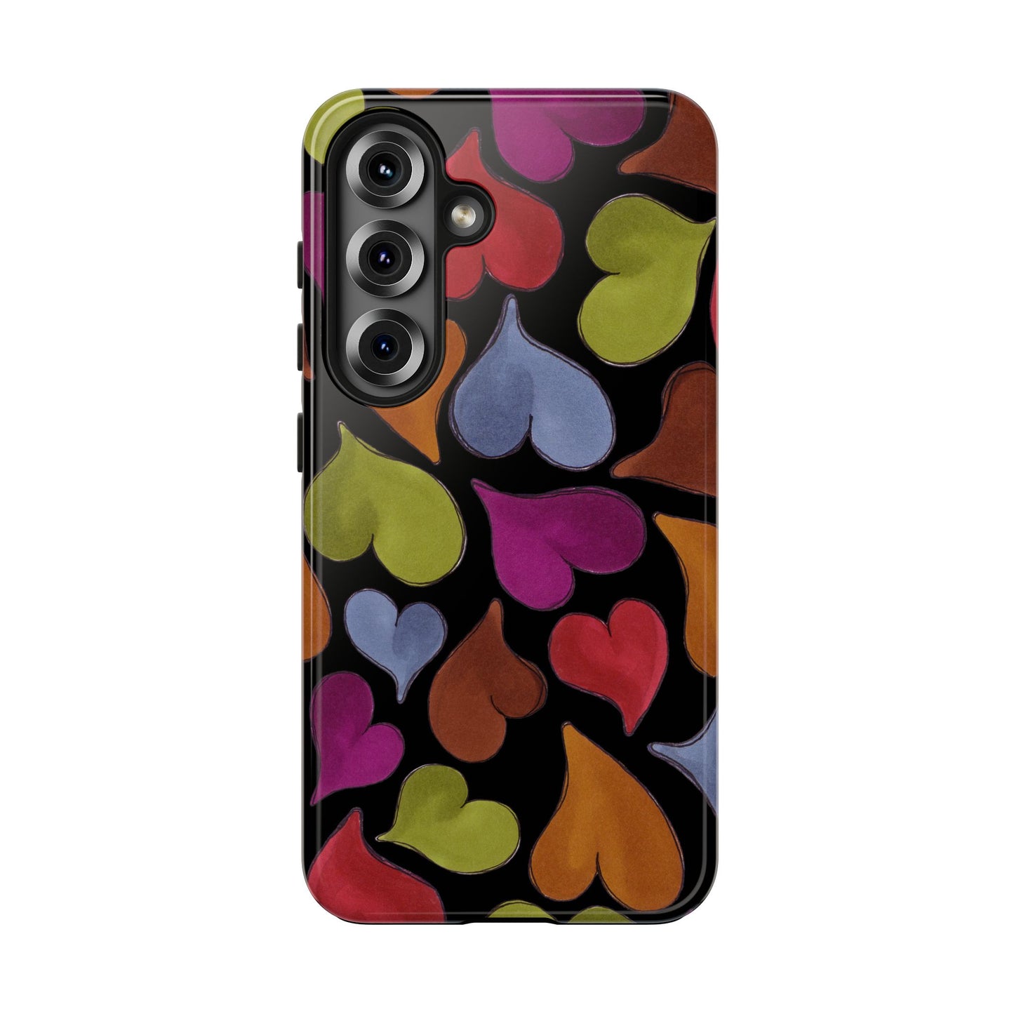 Big Hearted Black Phone Case