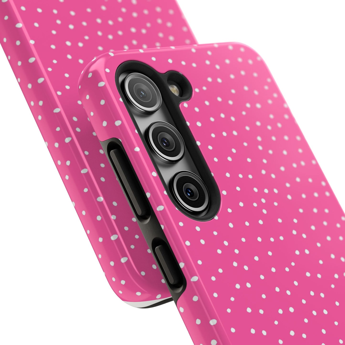 Dinky Dots Bright Pink / White Phone Case