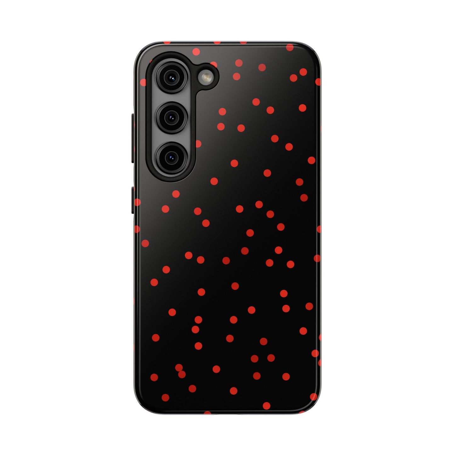 Space Dots Black / Red Phone Case