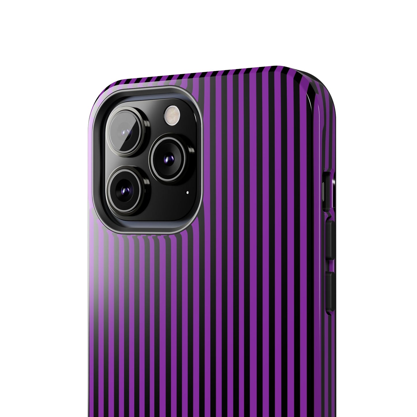 Stripe Purple / Black Phone Case
