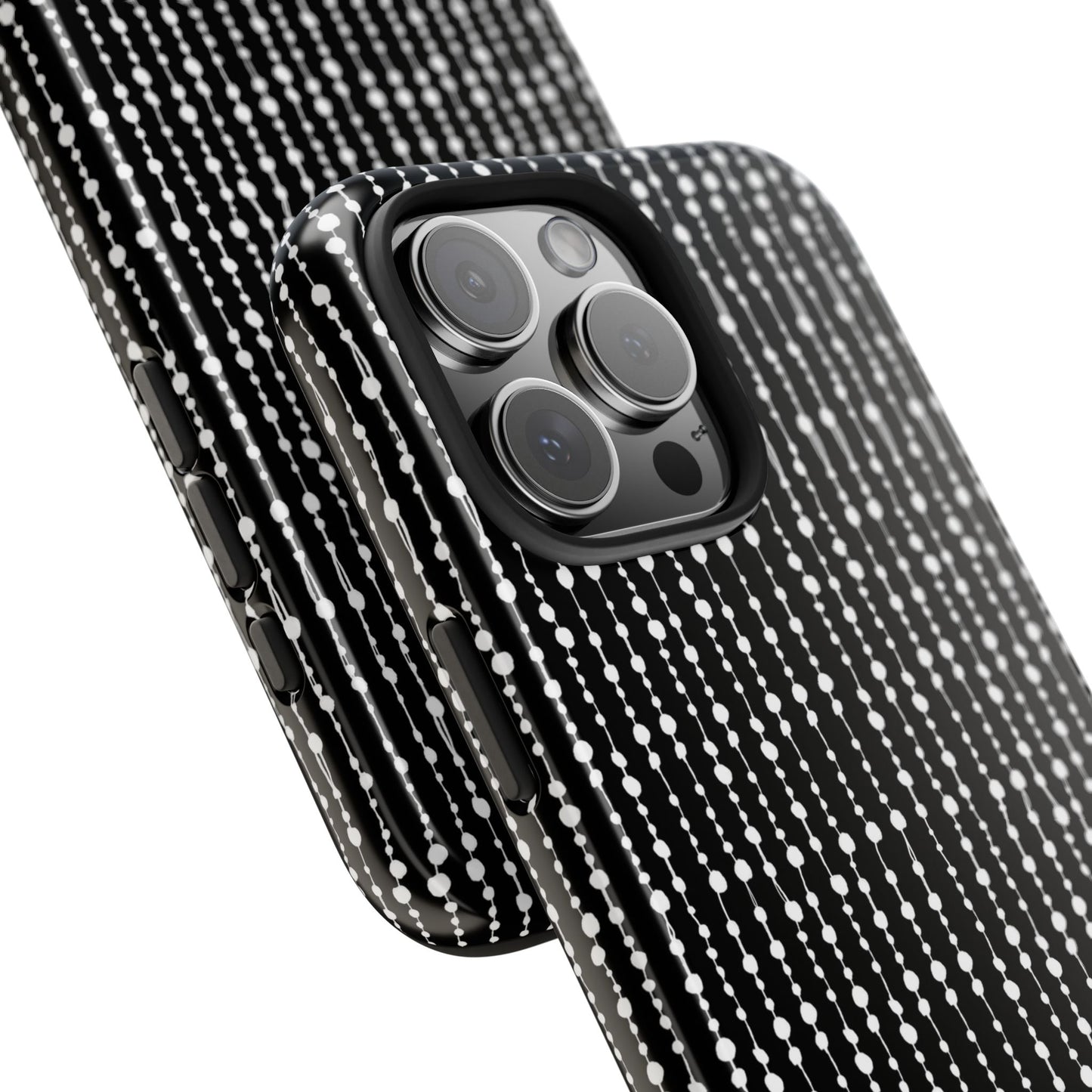 Beaded Curtain Black / White Phone Case
