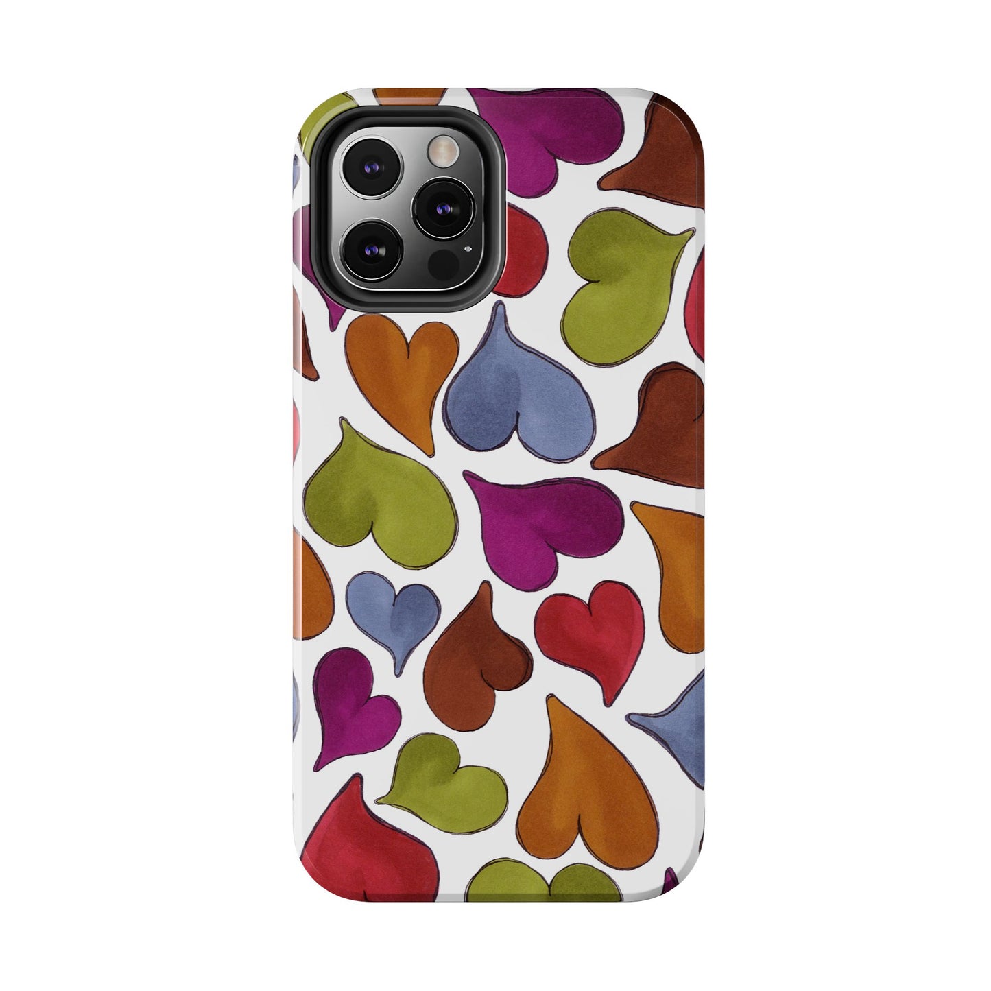 Big Hearted White Phone Case
