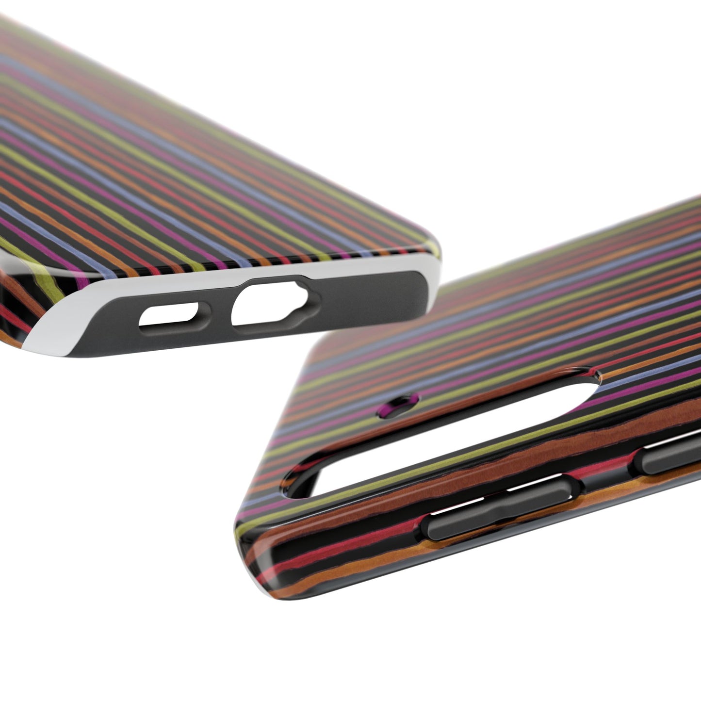 Stripe Black Phone Case