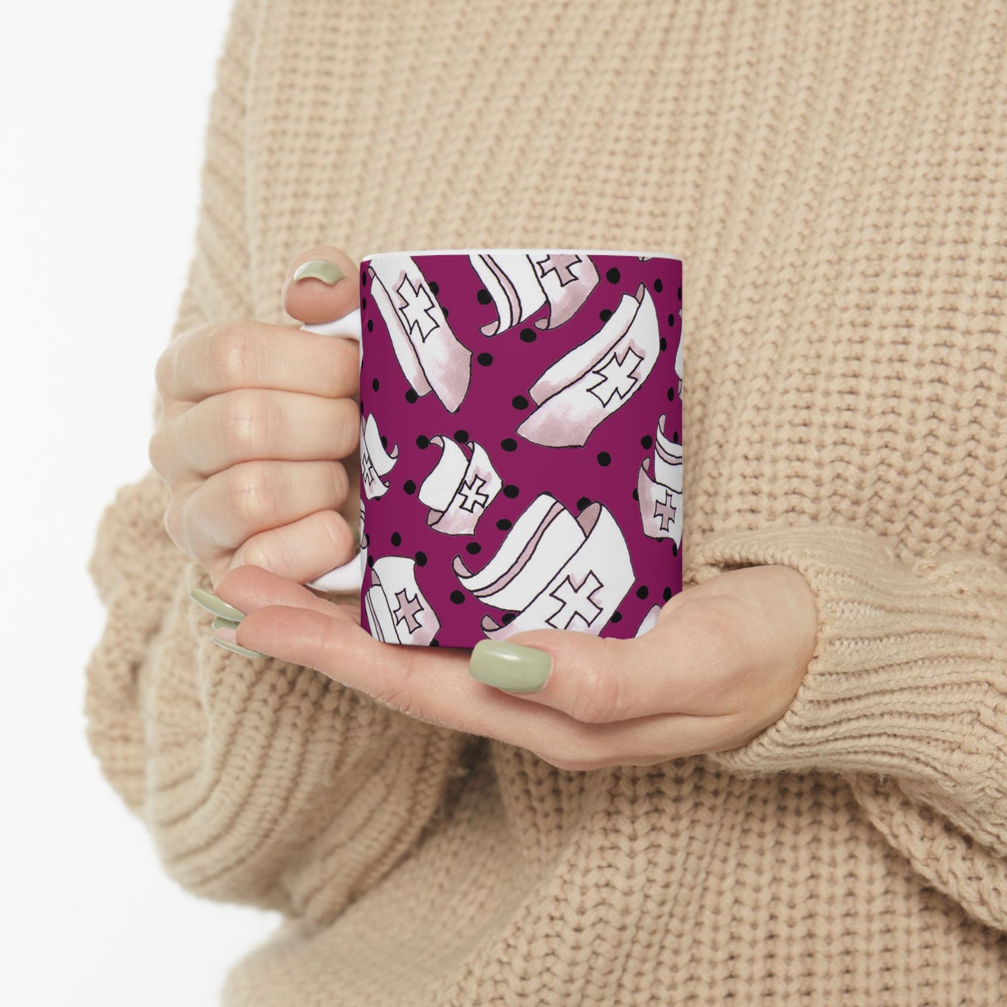 Med Hats Burgundy / Black Cup