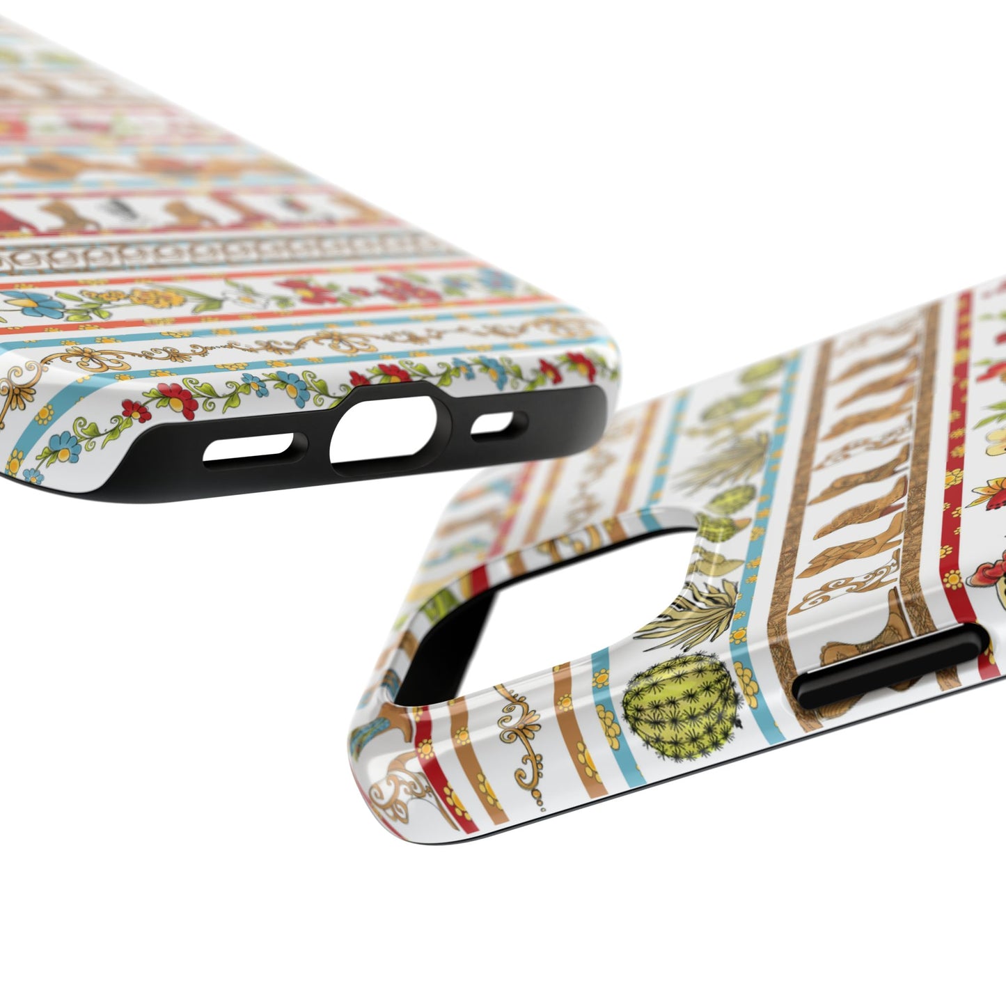 Whoa Borders White Phone Case
