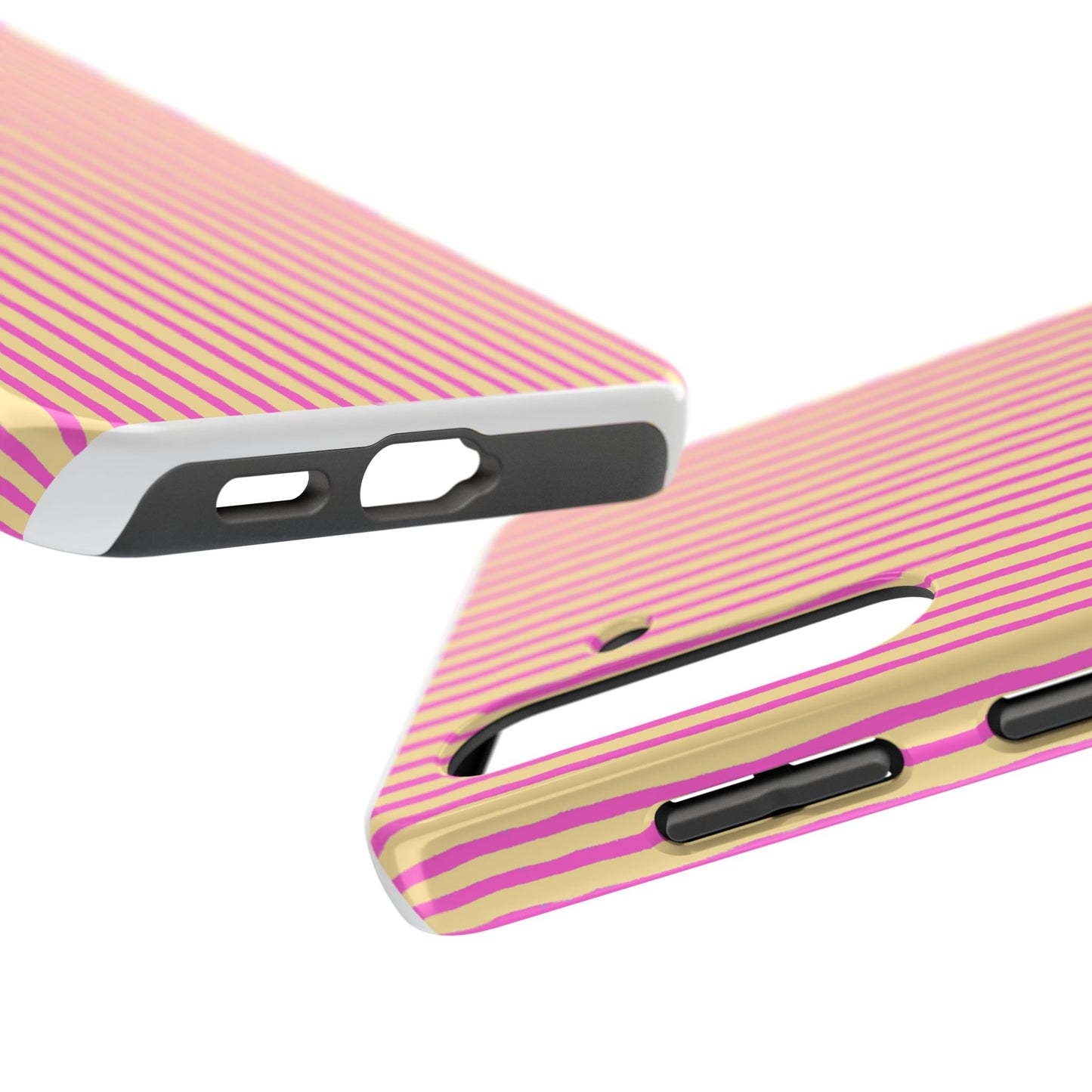 Stripe Yellow / Pink Phone Case