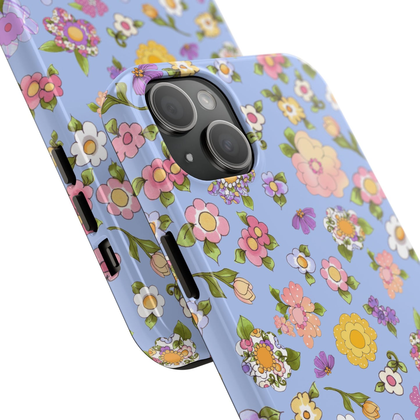 Flowery Blue Phone Case