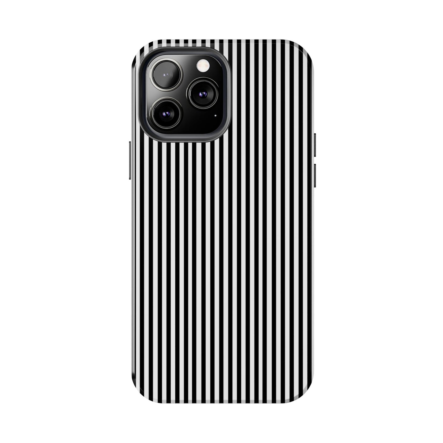 Stripe White / Black Phone Case