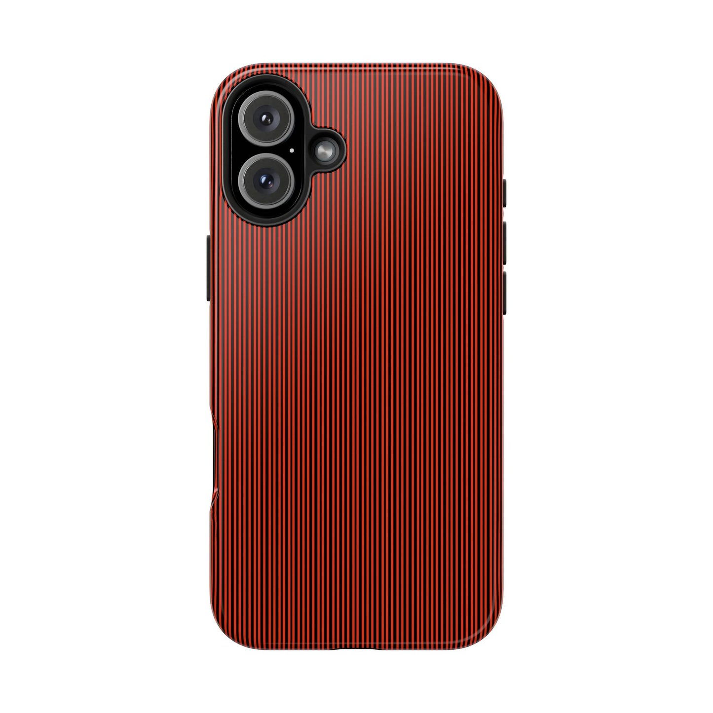 Pin Stripe Red / Black Phone Case