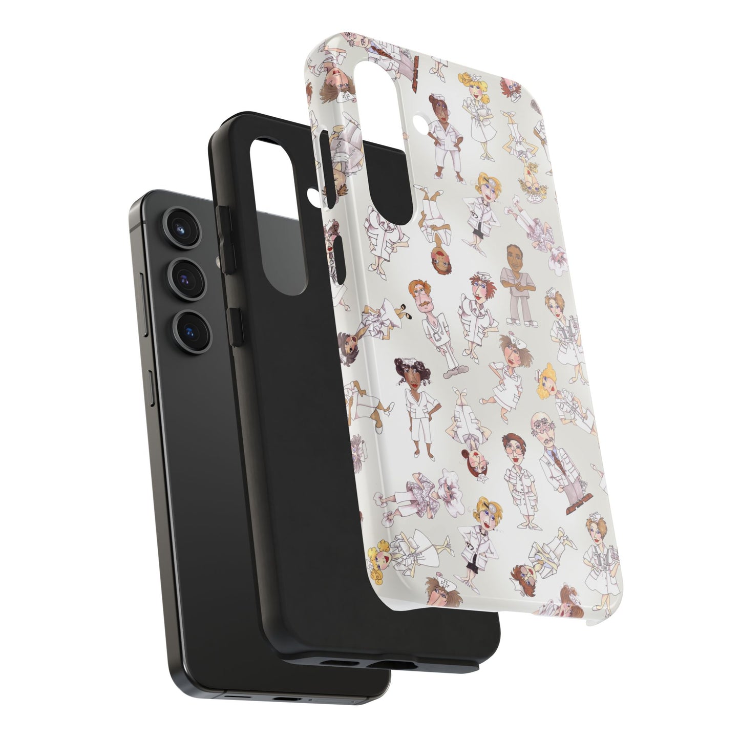 Tossed Nurses Gray Phone Case