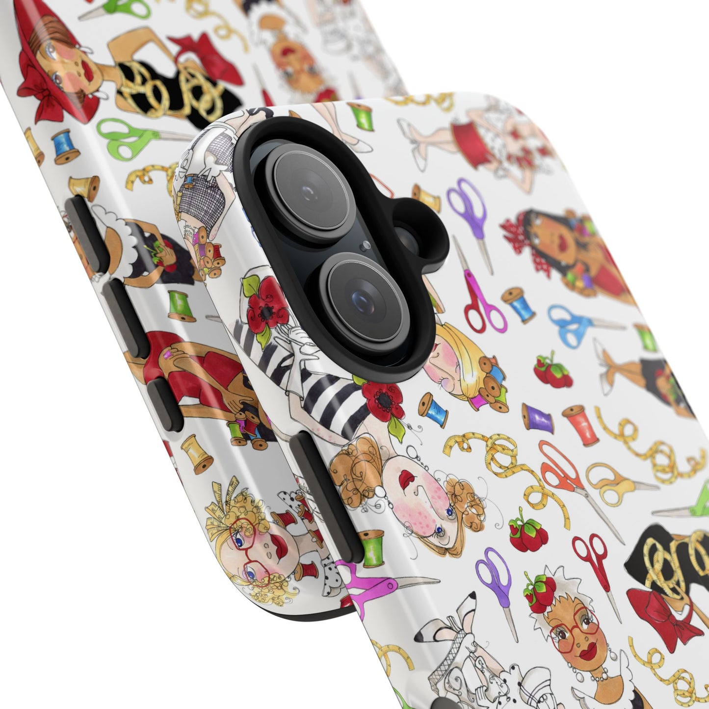 Sew Tossed White Phone Case