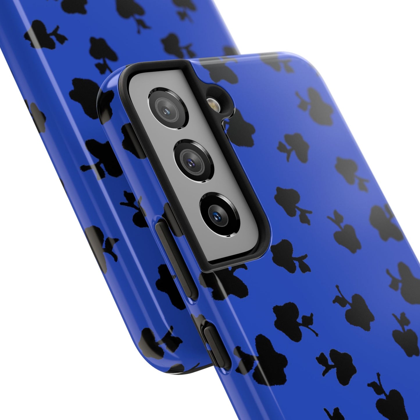 Happy Apples Blue / Black Phone Case