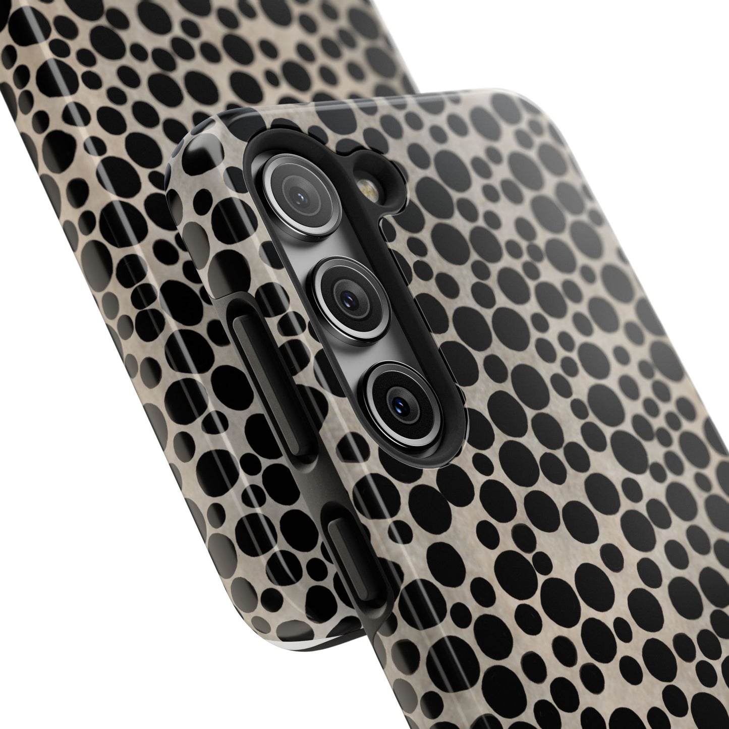 Felt Dots Silver Phone Case