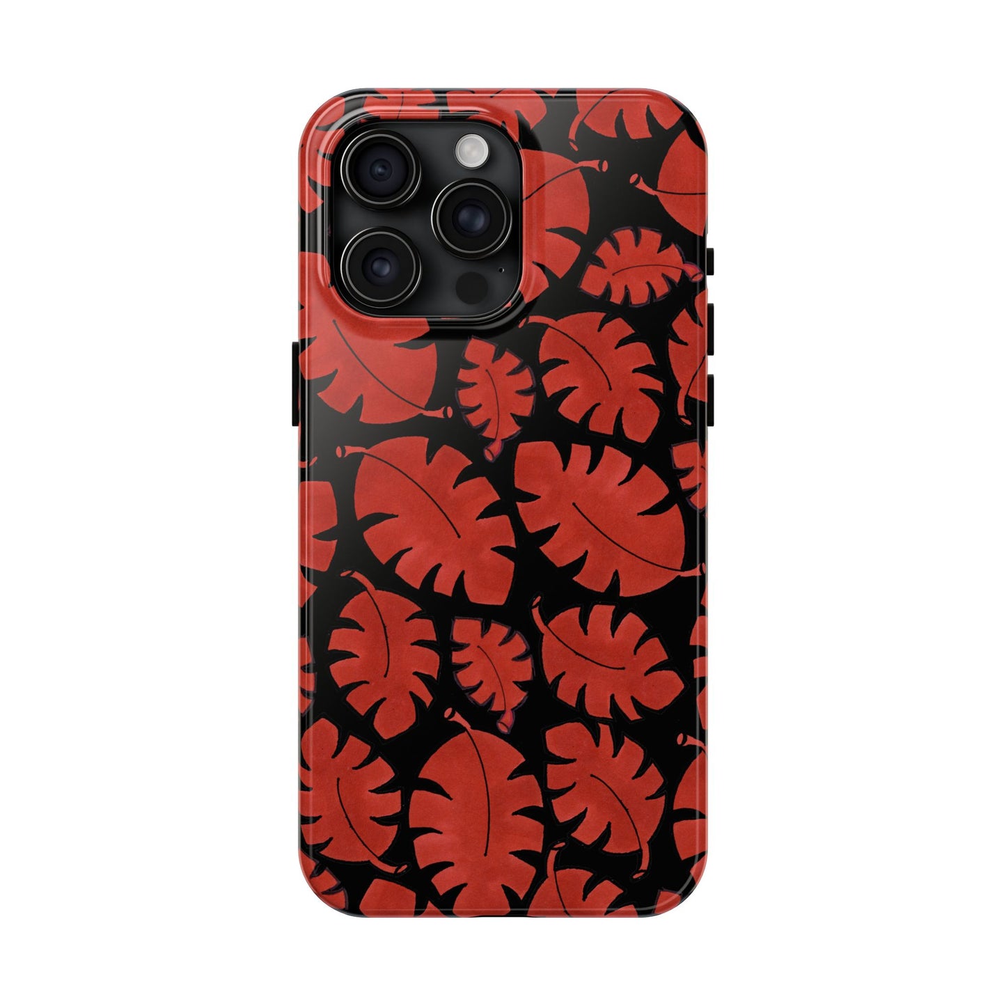 Red Bananas Black Phone Case