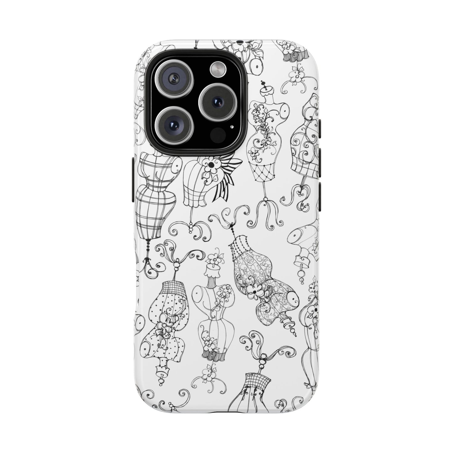 Mannequinique White / Black Phone Case