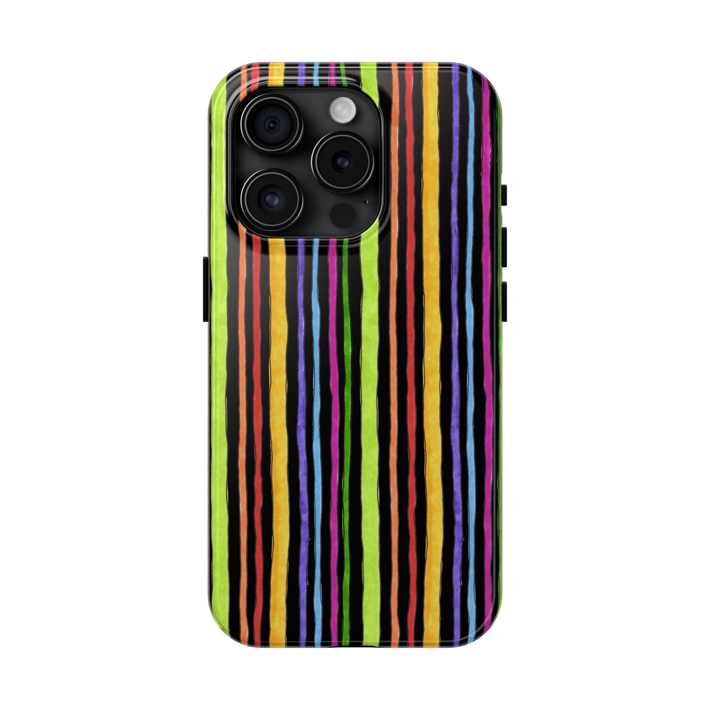 Stripe Fancy Black Phone Case