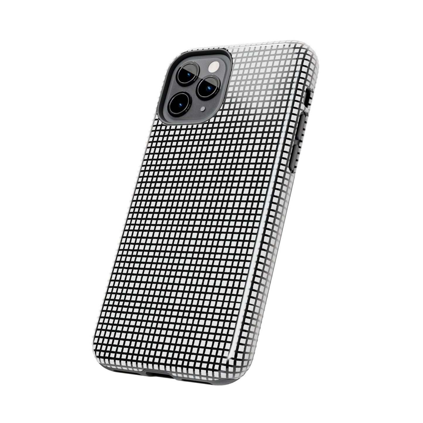 Gingham Black / White Phone Case