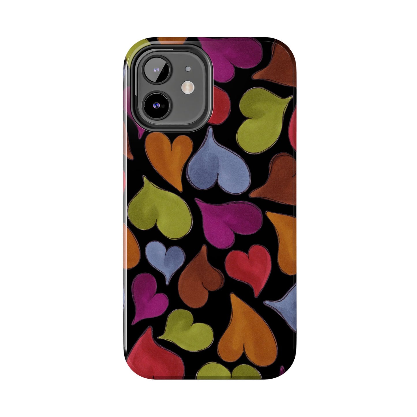 Big Hearted Black Phone Case