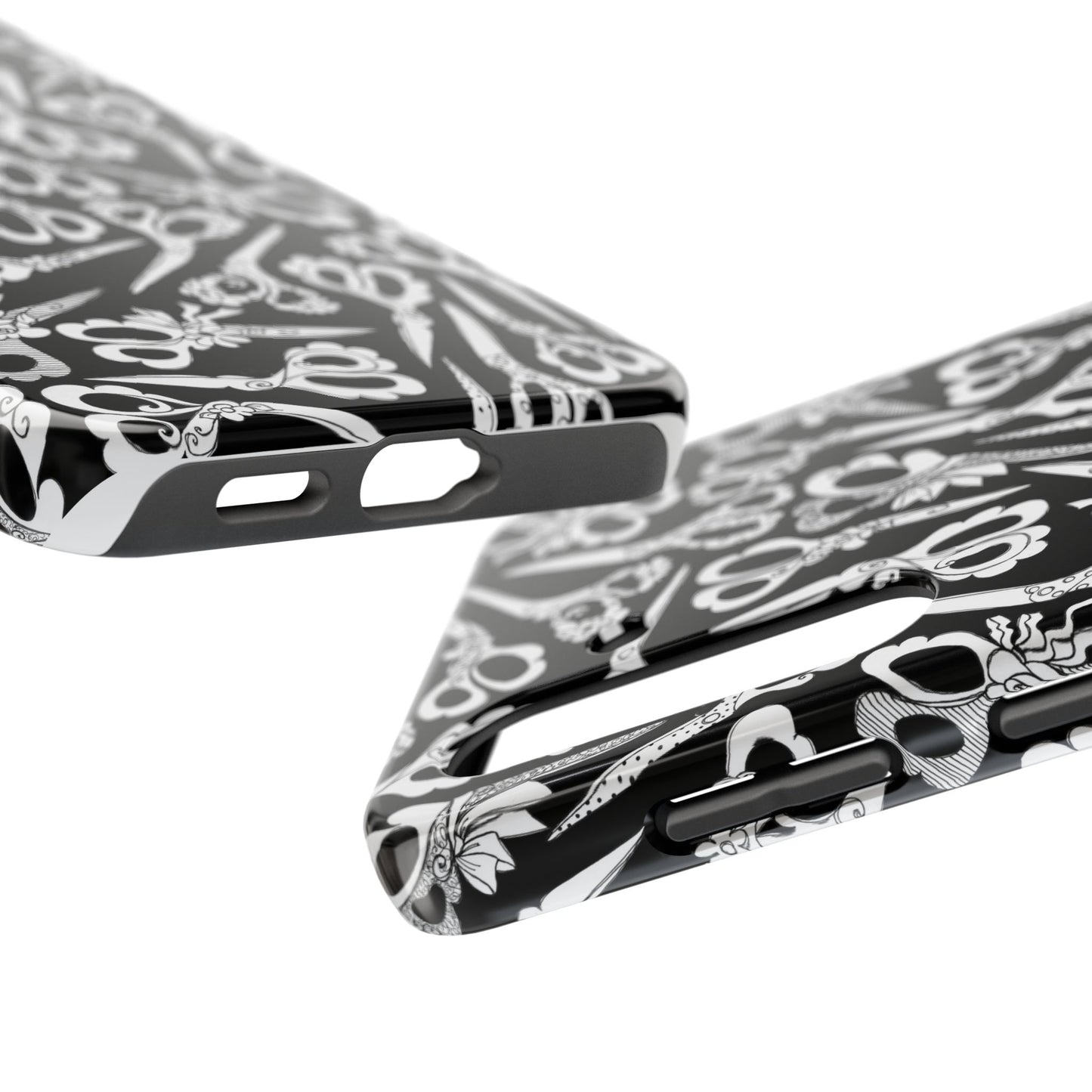Scissor Blizzard Black Phone Case