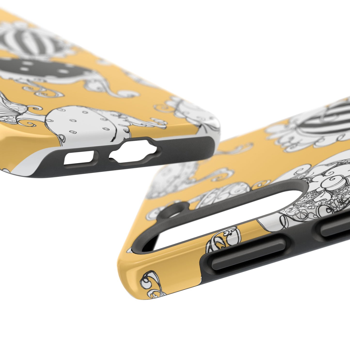 Bistro Chairs Yellow Phone Case