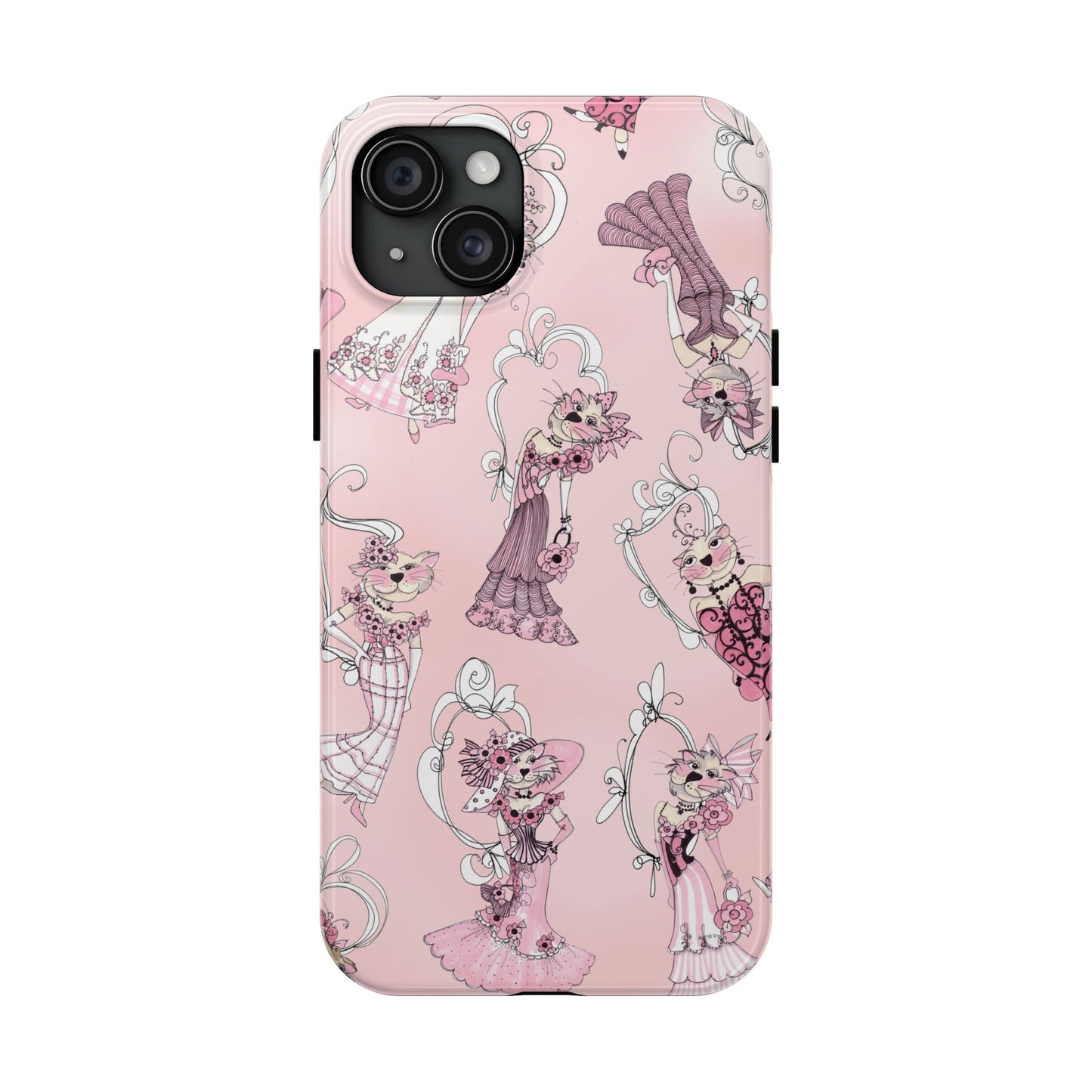 Lady Cats Tossed Phone Case