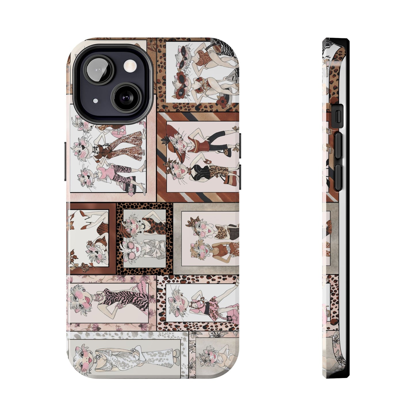 Wild Cat Woman Phone Case