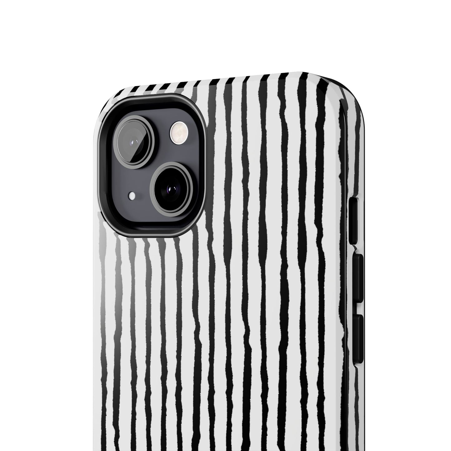 Sorta Stripe White / Black Phone Case
