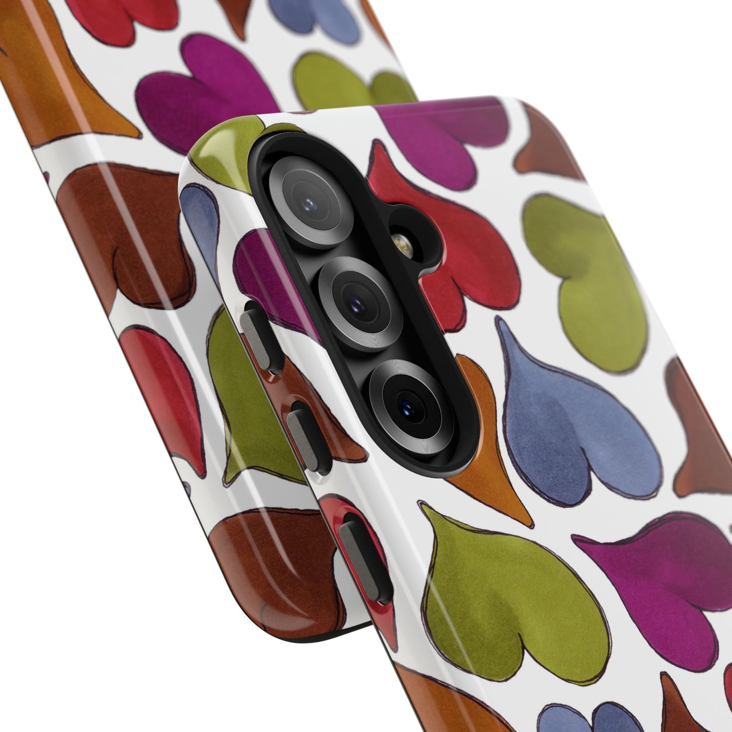 Big Hearted White Phone Case