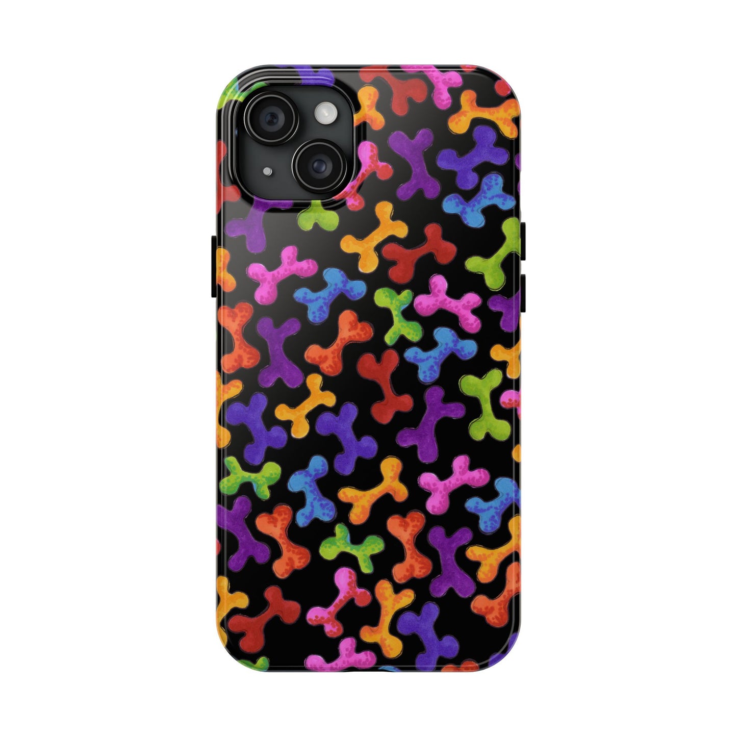 Fancy Bones Black / Multi Phone Case