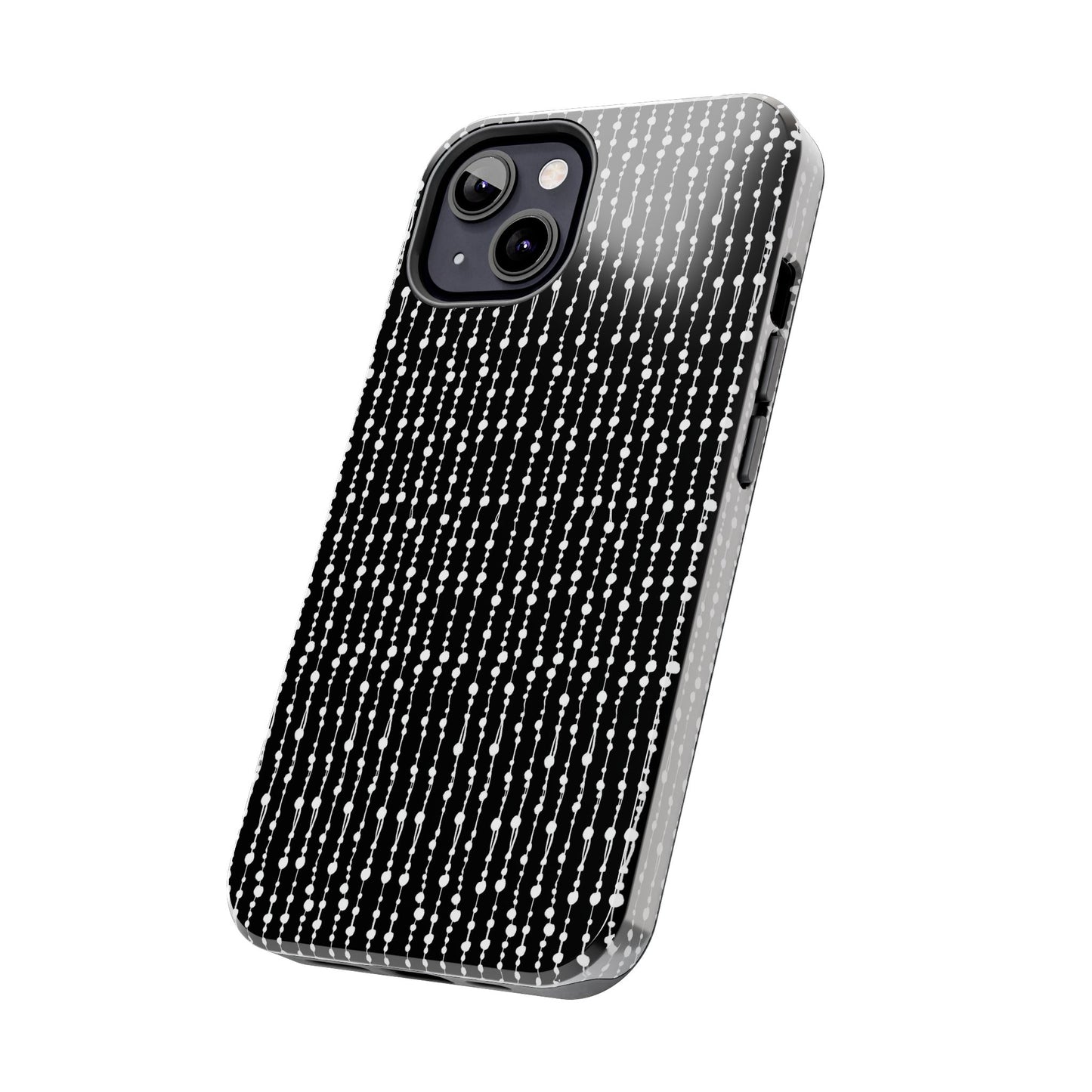 Beaded Curtain Black / White Phone Case